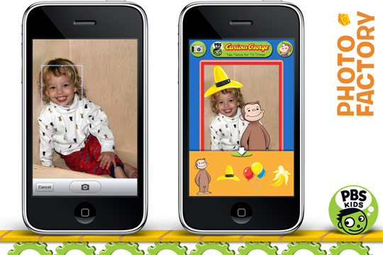 Curious George inside an iPhone App!