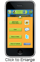 Share your photo inside the iPhone App